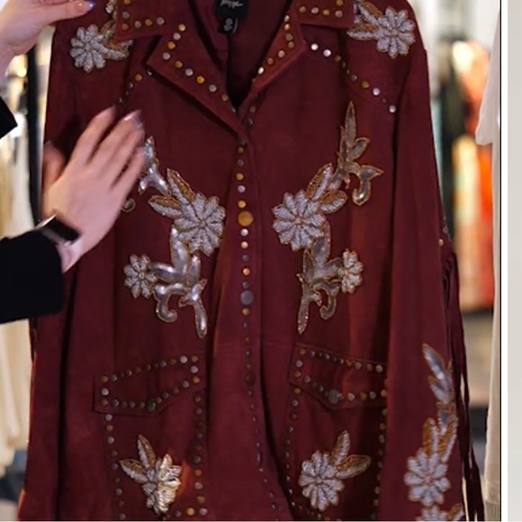 EXTRA PICTURES Embroidered Fringe Jacket - Picture 9 of 13